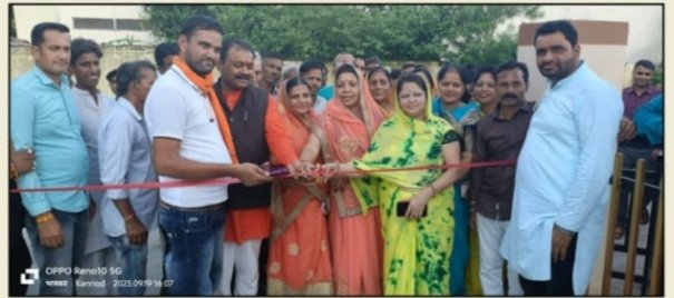 कन्नोद में मंगलवार को लाखों रुपए के विकास कार्यों का लोकार्पण विधायक आशीष शर्मा ने किया
